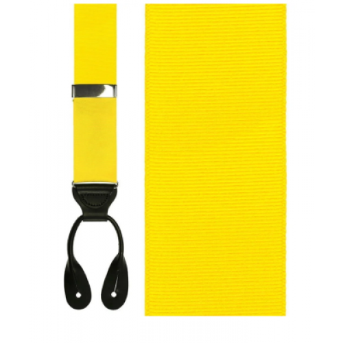 Yellow Grosgrain Suspenders